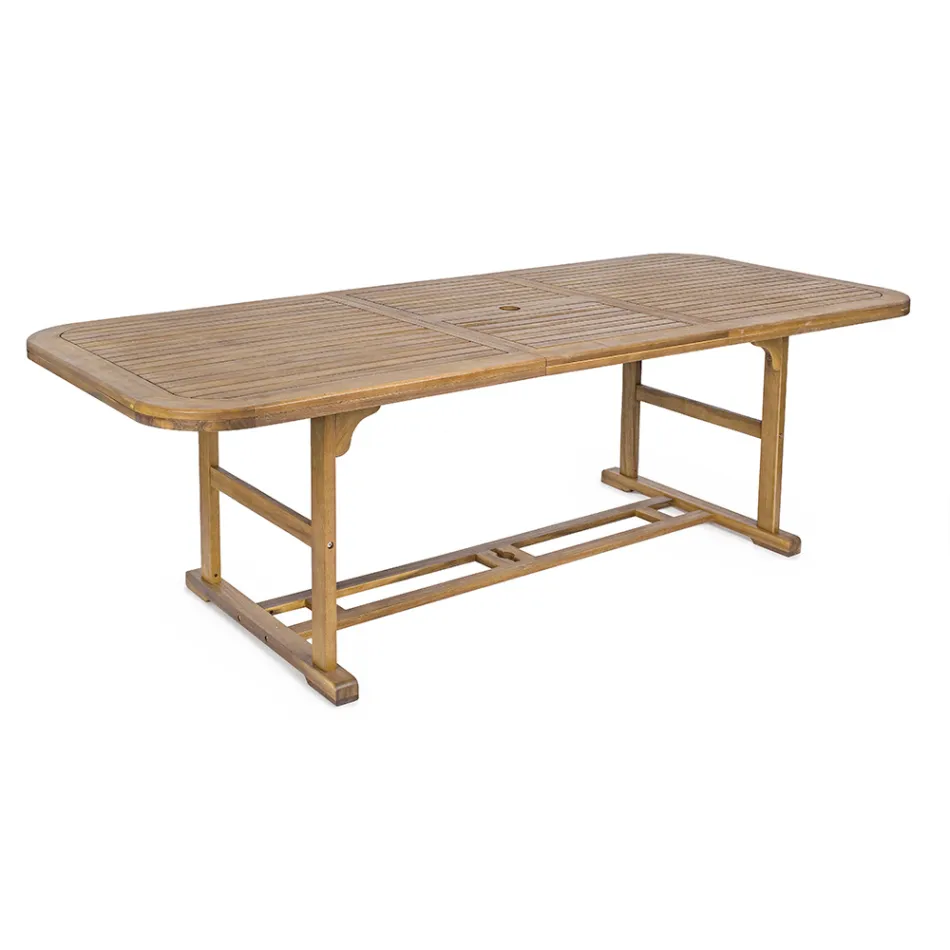 Extendable Wooden Garden Table up to 240 cm, by Design - Roxen Viadurini