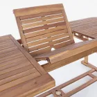 Extendable Wooden Garden Table up to 240 cm, by Design - Roxen Viadurini