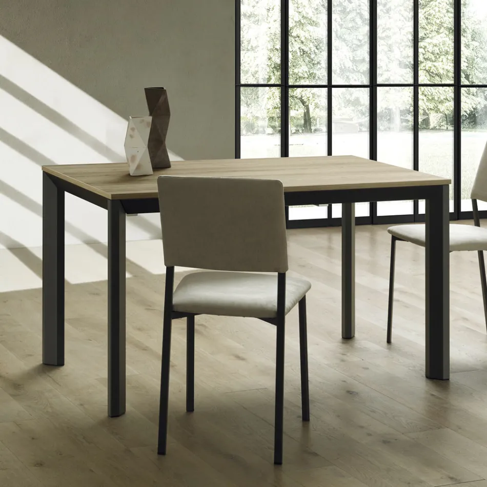 Extendable Table Up to 240 cm in Aluminium and Hpl Made in Italy - Filiberto Viadurini