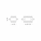 Extendable Table up to 300 cm in Made in Italy Veneered Wood – Ezzellino Viadurini