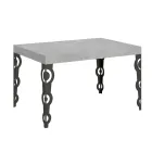 Extendable Table up to 4 m in Melamine Wood and Iron Made in Italy - Marella Viadurini