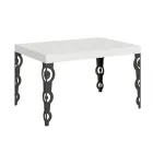 Extendable Table up to 4 m in Melamine Wood and Iron Made in Italy - Marella Viadurini