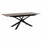 Extendable Table Up to 220 cm in Ceramic and Steel Homemotion - Brianza Viadurini