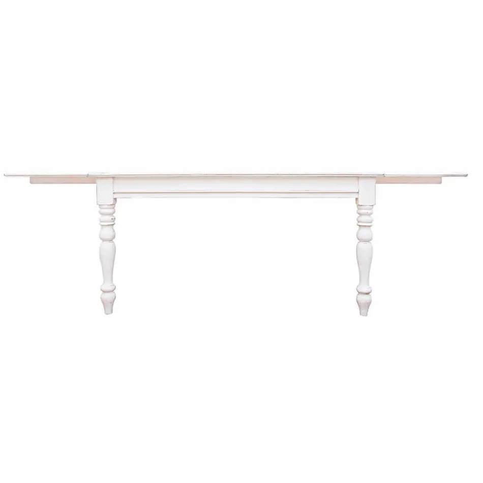 Extendable Table Up to 240 cm in Mango Wood and Mdf Homemotion - Tongo Viadurini