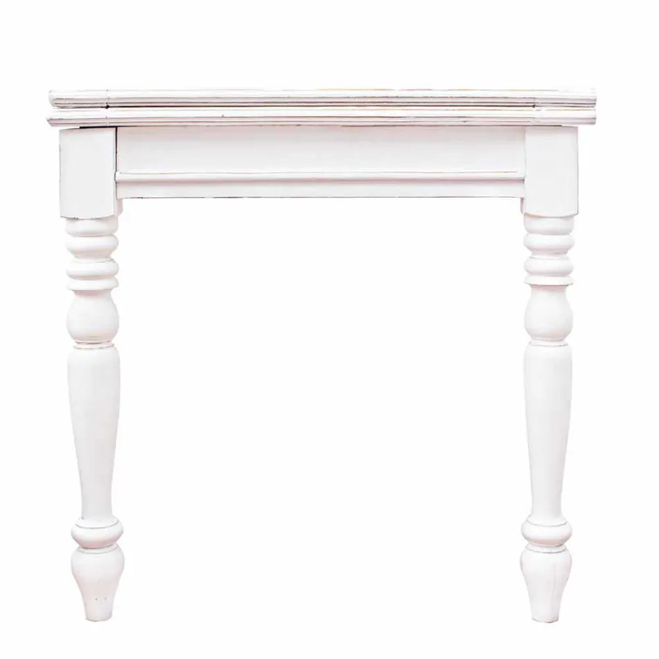 Extendable Table Up to 240 cm in Mango Wood and Mdf Homemotion - Tongo Viadurini