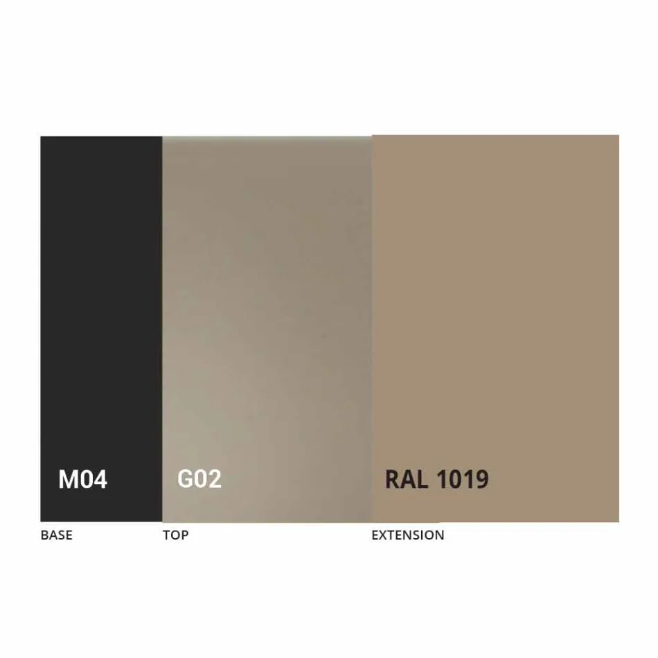 Extendable Table Up to 250 cm with Glass Top Made in Italy - Pitagora Viadurini