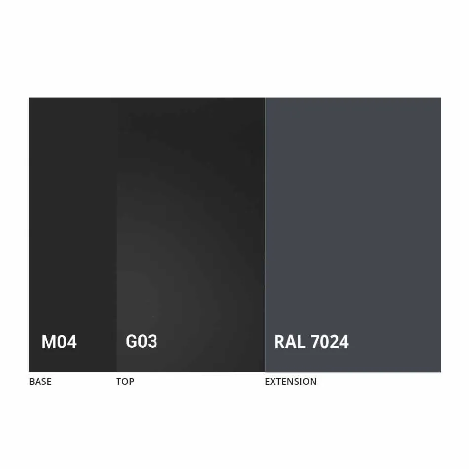 Extendable Table Up to 250 cm with Glass Top Made in Italy - Pitagora Viadurini