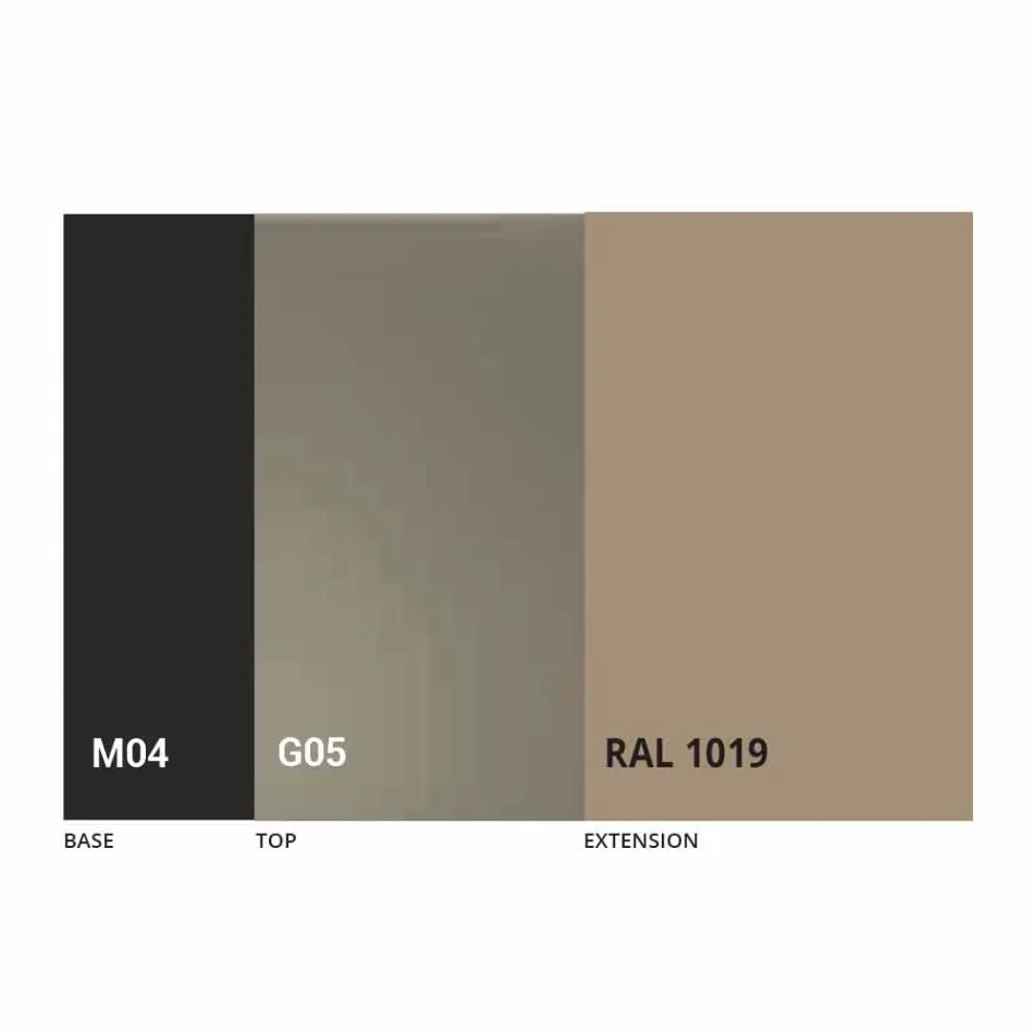 Extendable Table Up to 250 cm with Glass Top Made in Italy - Pitagora Viadurini