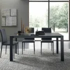 Extendable Table Up to 250 cm with Glass Top Made in Italy - Pitagora Viadurini