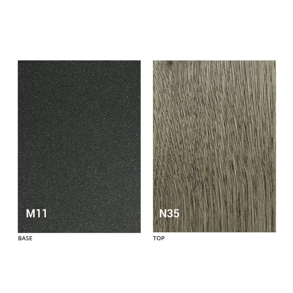 Extendable table up to 280 cm in Wood and Metal Made in Italy - Gallotto Viadurini