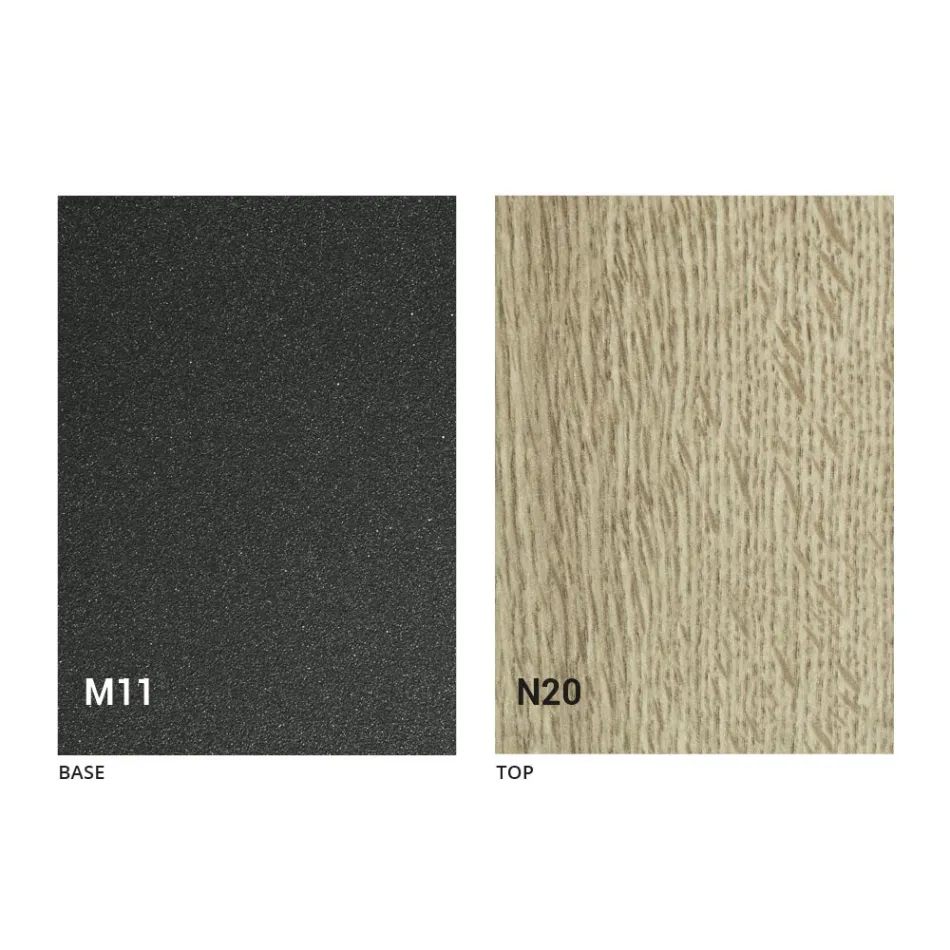 Extendable table up to 280 cm in Wood and Metal Made in Italy - Gallotto Viadurini