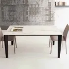 Extendable table up to 290 cm in glass ceramic Made in Italy - Polonio Viadurini