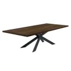Extendable Table Up to 300 cm with Veneered Top Made in Italy - Grotta Viadurini