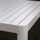 Extendable Outdoor Table up to 300 cm in Painted Aluminium - Glass Viadurini