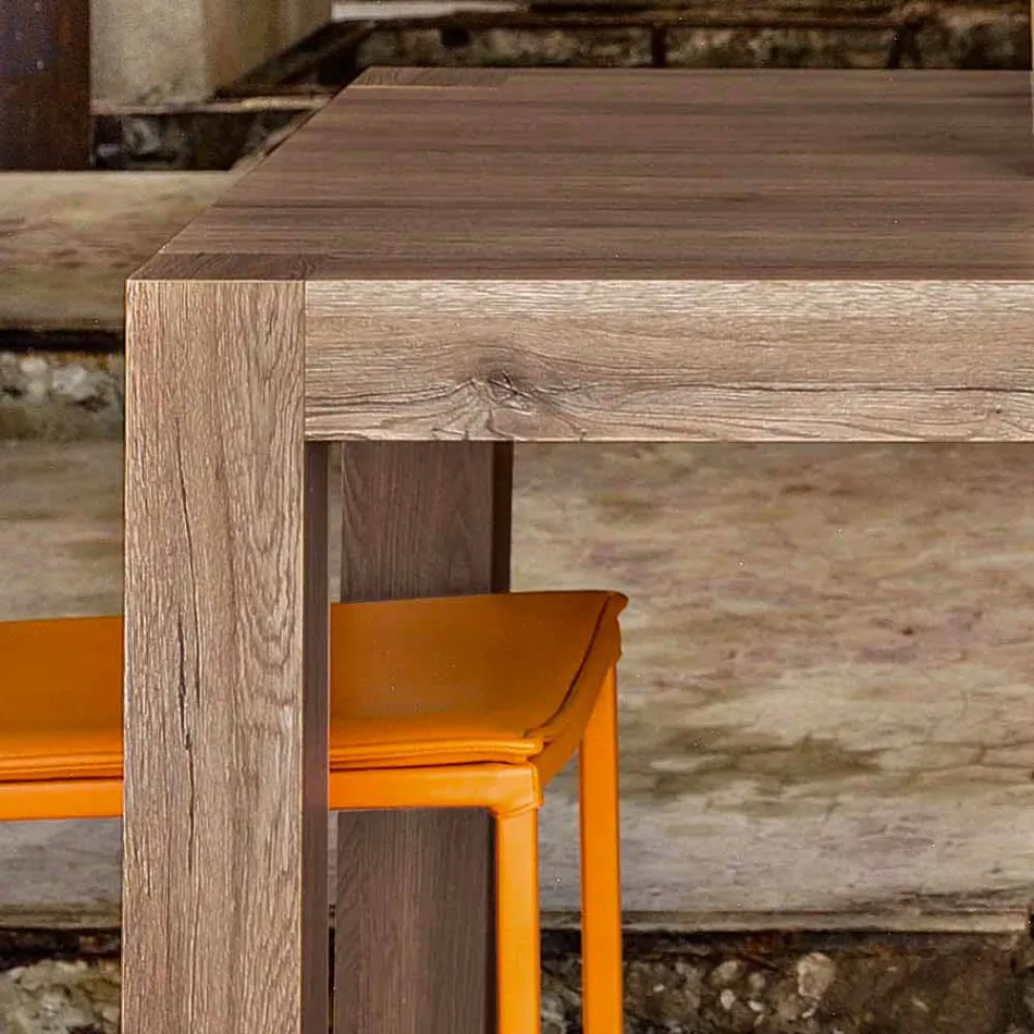 Extendable table up to 300 cm modern design in Oky melamine Viadurini