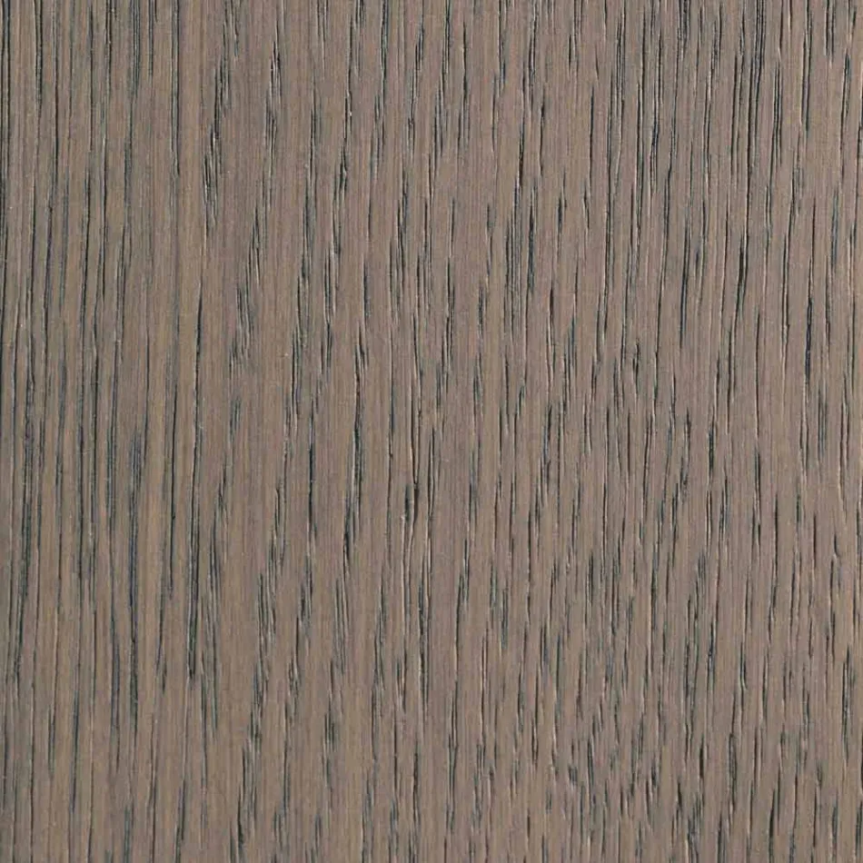 Extendable table in ash wood with lateral bands painted grey - Ketla Viadurini