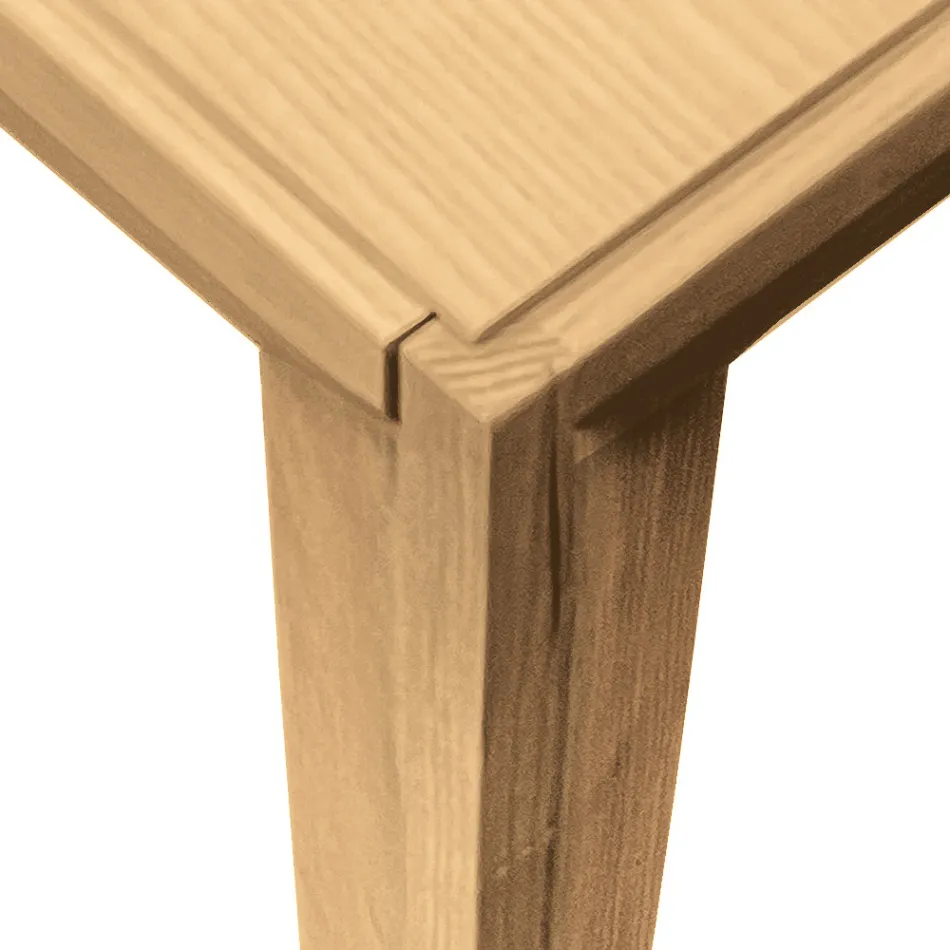 Extendable Table in Solid Ash Wood in Different Finishes - Ferenc Viadurini