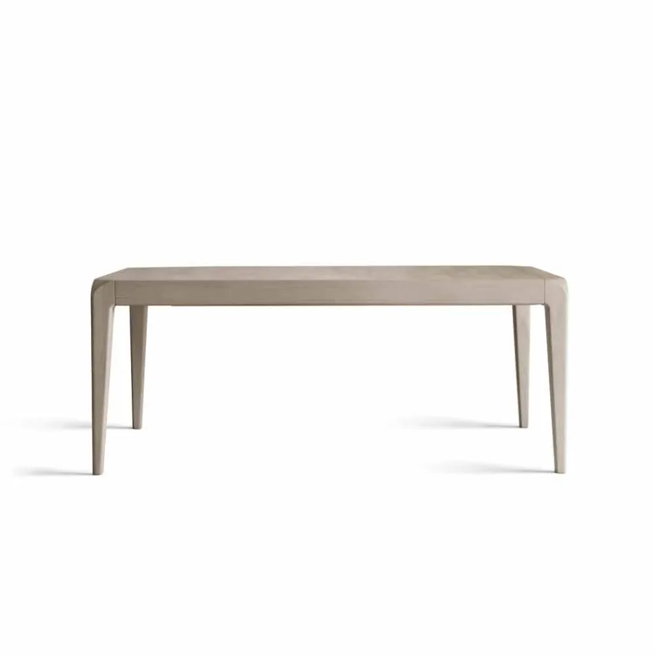 Extendable table in natural grey walnut modern design Matis Viadurini