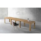 Extendable Oak Wood Table Made in Italy - Sondrio Viadurini