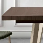 Extendable Melamine Table in 2 Different Finishes Made in Italy - Tecna Viadurini