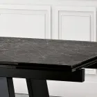 Extendable Glass Ceramic Table with 3 Different Finishes Made in Italy - Tecna Viadurini