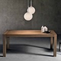 Modern extendable table in ash wood made in Italy, Parre