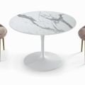 Round Extendable Lounge Table in Laminate Made in Italy - Dollars