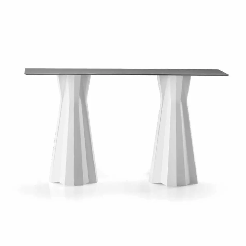 High Table with Hpl Top and Polyethylene Base Made in Italy - Tinuccia Viadurini