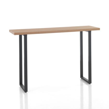 High Bar Table in Steel and MDF - Orange Viadurini