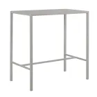 Garden High Table in Galvanized Steel Made in Italy - Vesna Viadurini