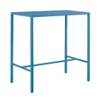 Garden High Table in Galvanized Steel Made in Italy - Vesna Viadurini