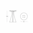 Modern Design High Table, in Polyethylene - Jet Next by Slide Viadurini