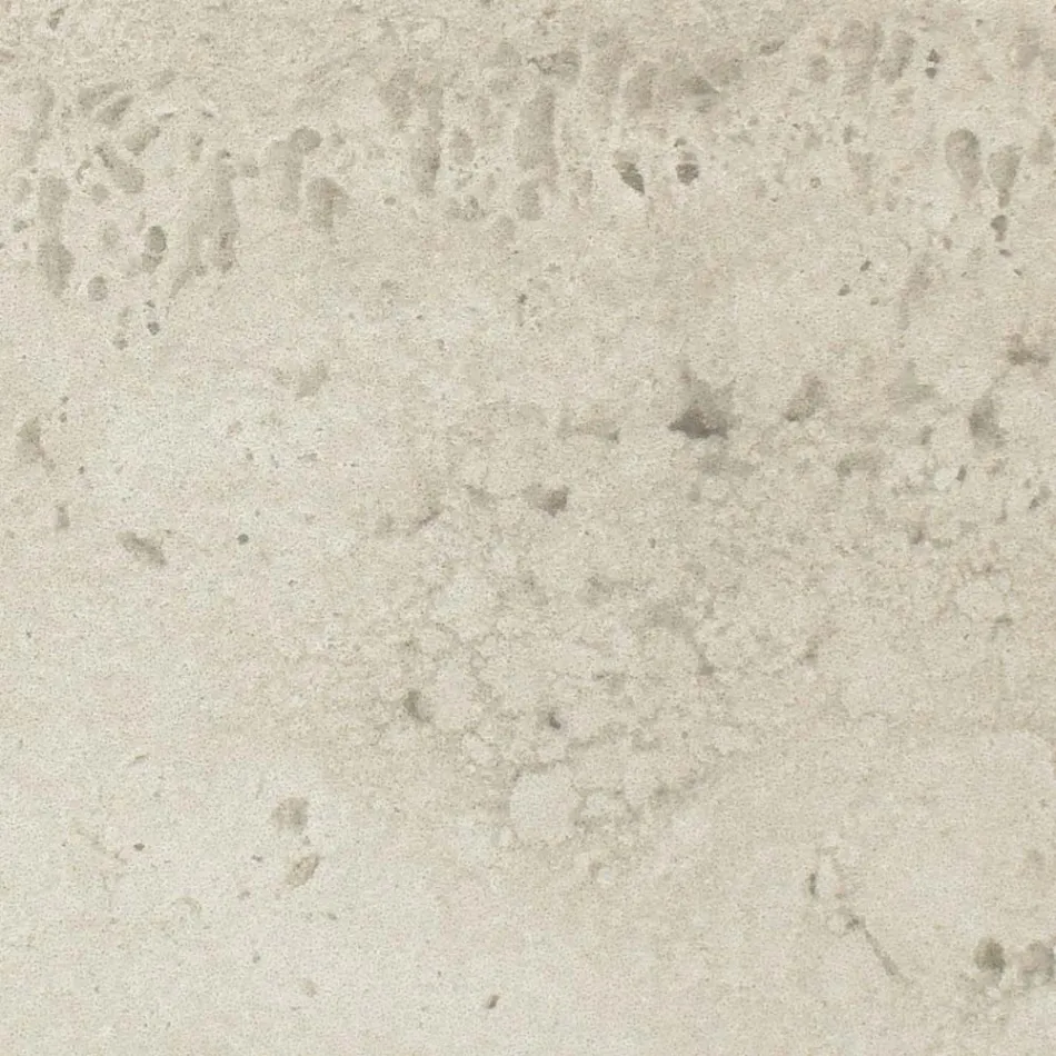 Table with Wooden Base and Light Travertine Ceramic Top - Infinity Viadurini