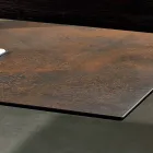 Table with top made in Italy modern glass ceramic, Mitia Viadurini