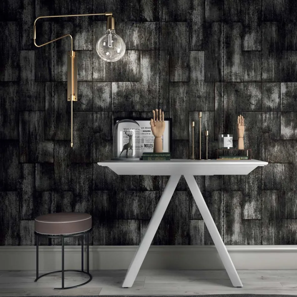 Extendable Console Table up to 325 cm in Made in Italy Laminate - Dalmatian Viadurini