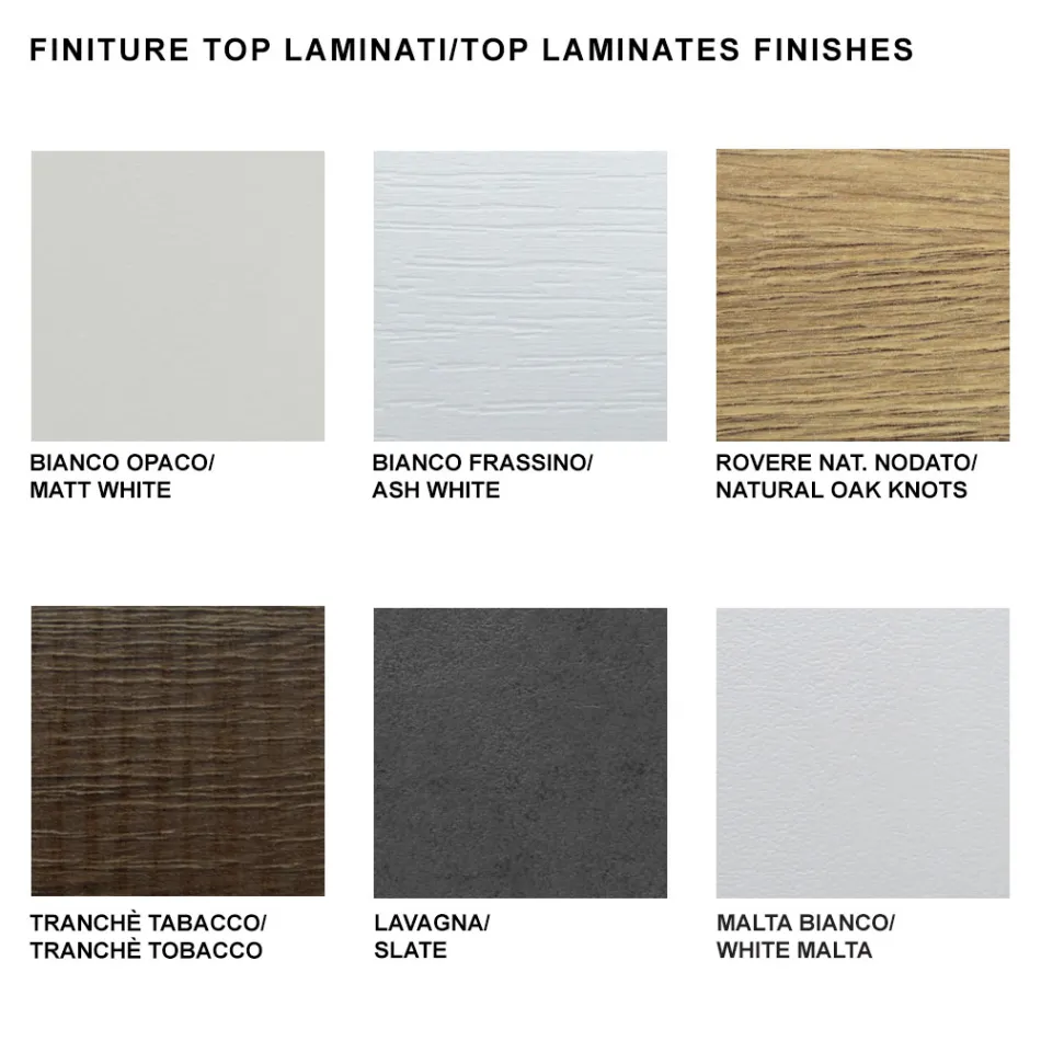 Extendable Console Table up to 325 cm in Made in Italy Laminate - Dalmatian Viadurini