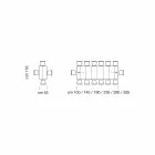 Extendable Console Table up to 325 cm in Melamine Made in Italy - Settimmio Viadurini