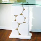 Contemporary Hosios contemporary design stone and crystal table Viadurini