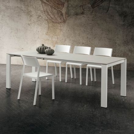Extendable Kitchen Table up to 240 cm in fine HPL Made in Italy - Jupiter Viadurini
