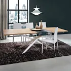 Extendable Kitchen Table Up to 280 cm in Wood Made in Italy - Carlino Viadurini