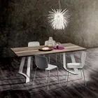 Kitchen Table in HPL with Fine Made in Italy Metal Base - Pinocchio Viadurini