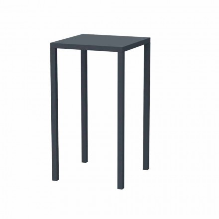 Square Bar Table in Painted Metal Made in Italy - Cuba Viadurini