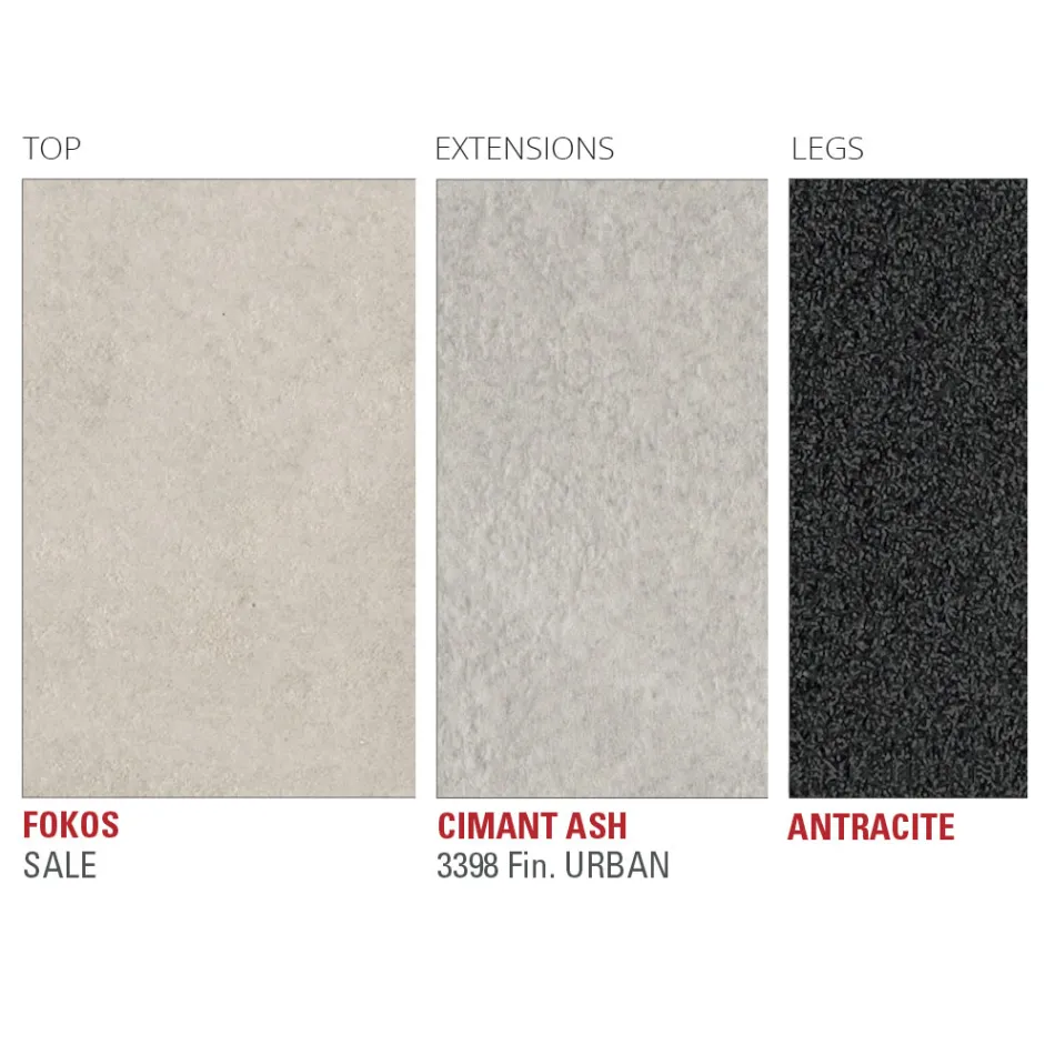 Extendable Kitchen Table in Fine Laminam Ceramic Made in Italy - Efisto Viadurini