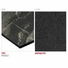 Hpl Kitchen Table with Anthracite Metal Base Made in Italy - Aresto Viadurini