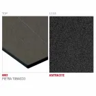 Hpl Kitchen Table with Anthracite Metal Base Made in Italy - Aresto Viadurini