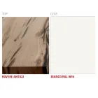 Kitchen Table in Wood and Metal Made in Italy, High Quality - Dotto Viadurini