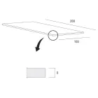 Kitchen Table in Wood and Metal Made in Italy, High Quality - Dotto Viadurini