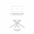 Made in Italy design solid wood kitchen table, Dionigi Viadurini