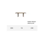 Kitchen Table in Solid Wood and Iron Legs Made in Italy - Pegasus Viadurini