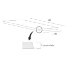 High Quality Debarked Wood Kitchen Table Made in Italy - Pinocchio Viadurini